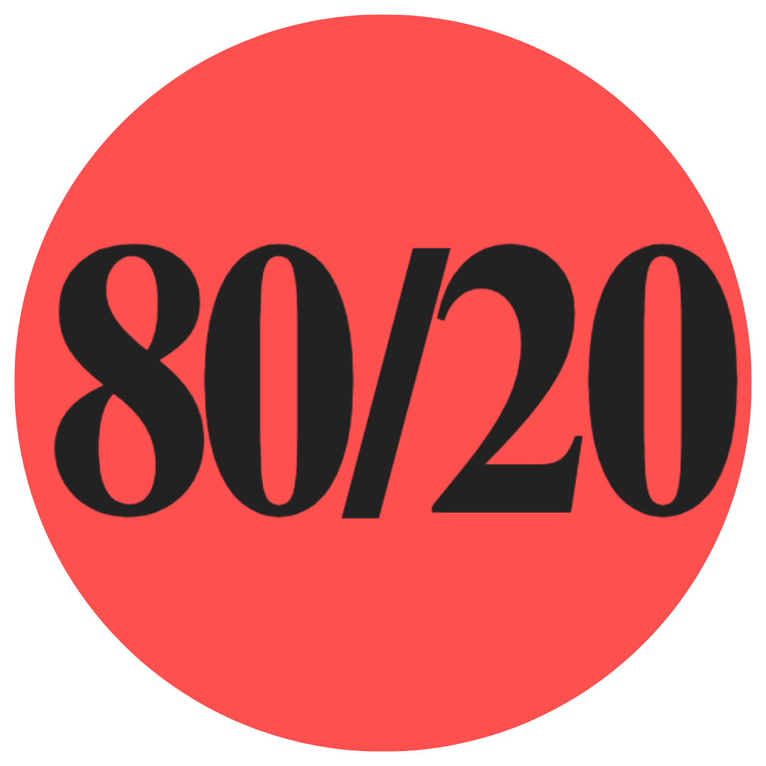 80/20 — the Pareto principle for AI usage